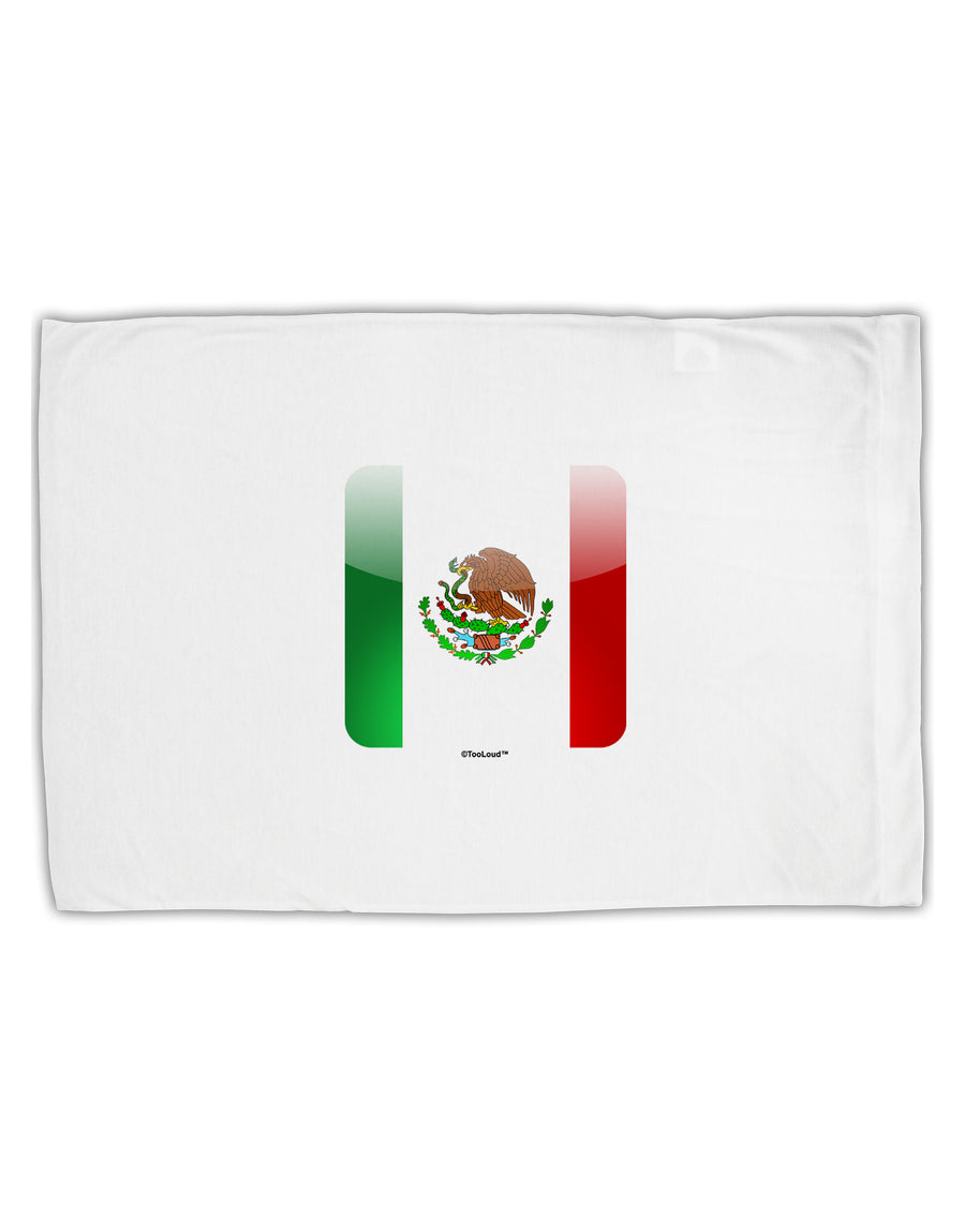 Mexican Flag App Icon Standard Size Polyester Pillow Case by TooLoud-Pillow Case-TooLoud-White-Davson Sales