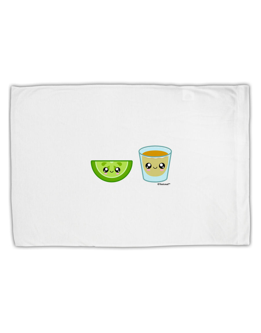 Cute Tequila Shot and Lime Wedge Standard Size Polyester Pillow Case by TooLoud-Pillow Case-TooLoud-White-Davson Sales