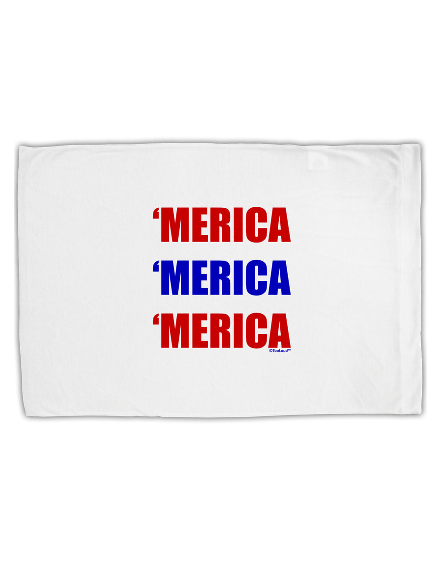 Merica Merica Merica - Red and Blue Standard Size Polyester Pillow Case-Pillow Case-TooLoud-White-Davson Sales