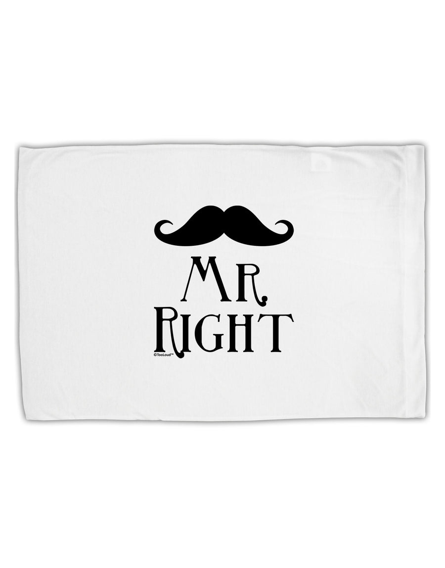 - Mr Right Standard Size Polyester Pillow Case-Pillow Case-TooLoud-White-Davson Sales
