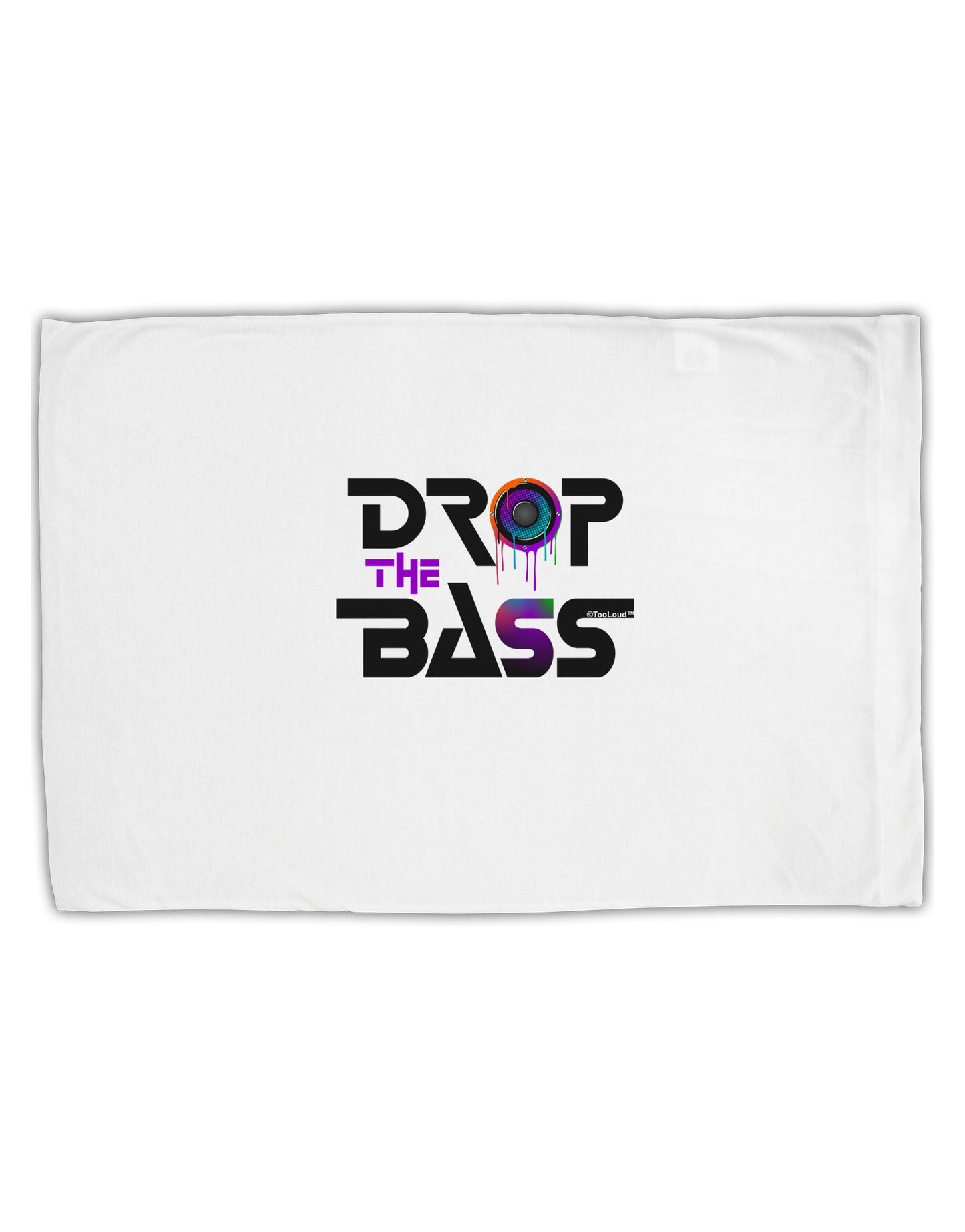 Drop The Bass - Drips Speaker Standard Size Polyester Pillow Case-Pillow Case-TooLoud-White-Davson Sales