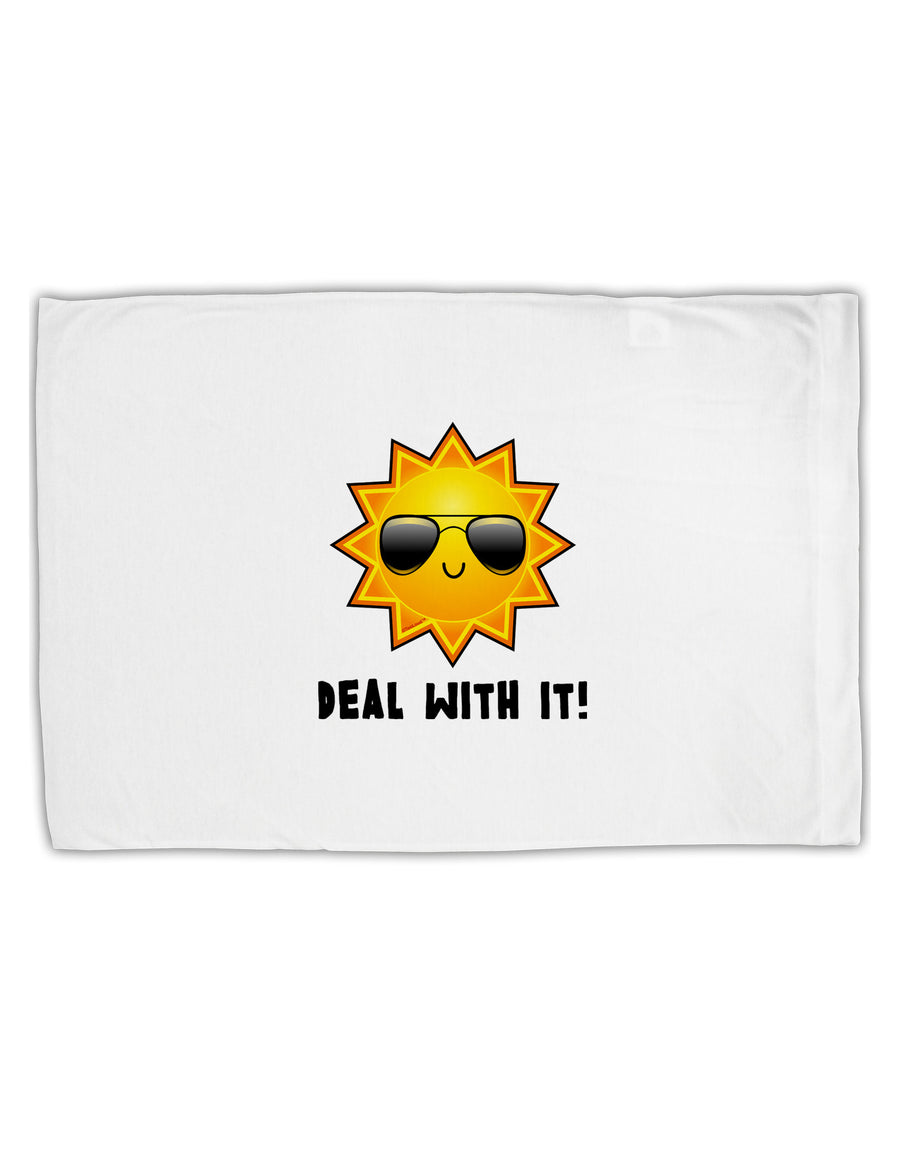 Deal With It Cute Sun Standard Size Polyester Pillow Case by TooLoud-Pillow Case-TooLoud-White-Davson Sales