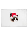 Santa Hat Disgruntled Siamese Cat Standard Size Polyester Pillow Case by TooLoud-Pillow Case-TooLoud-White-Davson Sales