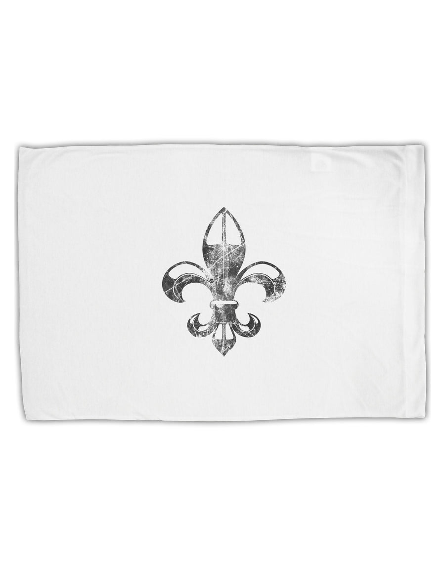 Distressed Fleur de Lis Standard Size Polyester Pillow Case-Pillow Case-TooLoud-White-Davson Sales