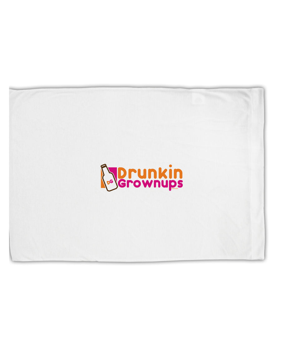 Drunken Grown ups Funny Drinking Standard Size Polyester Pillow Case by TooLoud-Pillow Case-TooLoud-White-Davson Sales