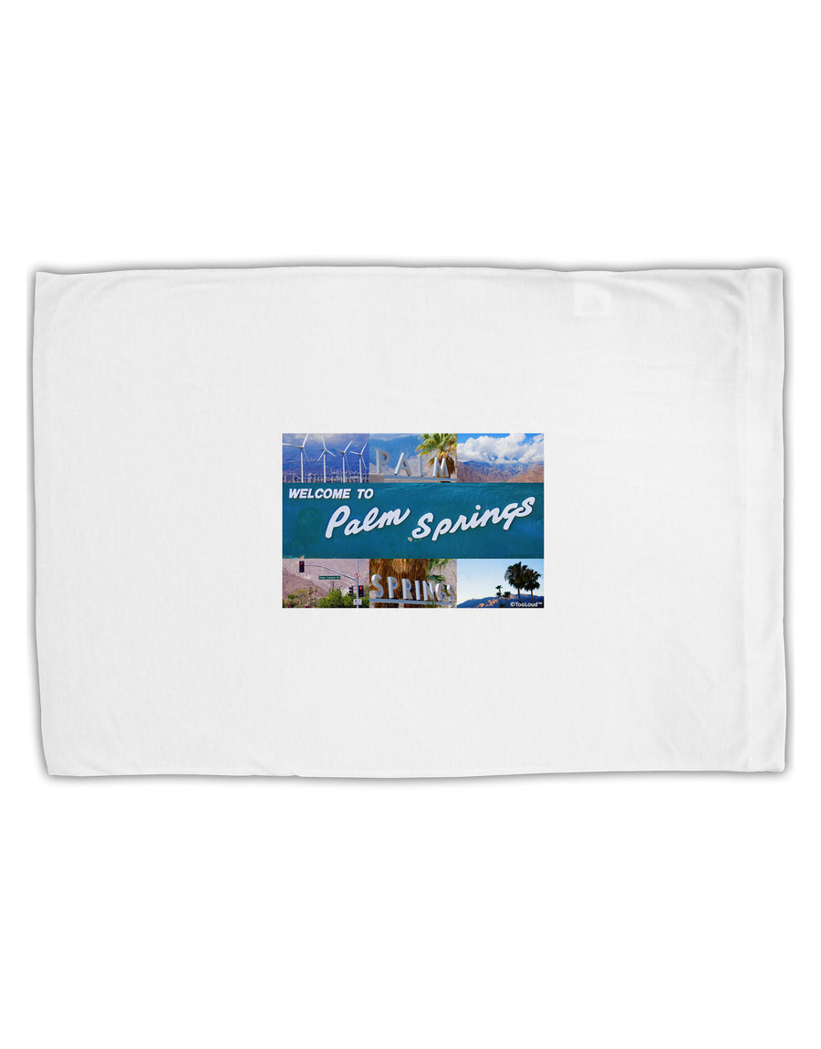 Welcome to Palm Springs Collage Standard Size Polyester Pillow Case-Pillow Case-TooLoud-White-Davson Sales