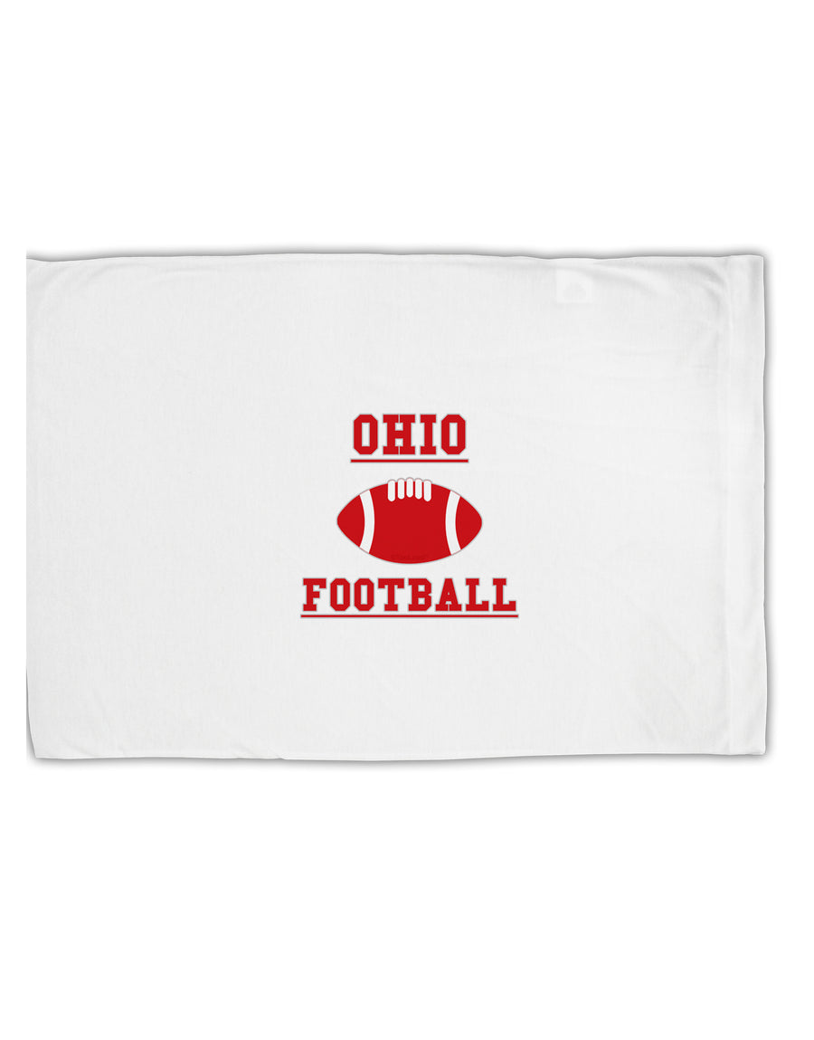 Ohio Football Standard Size Polyester Pillow Case by TooLoud-TooLoud-White-Davson Sales