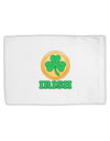 Shamrock Button - Irish Standard Size Polyester Pillow Case by TooLoud-Pillow Case-TooLoud-White-Davson Sales