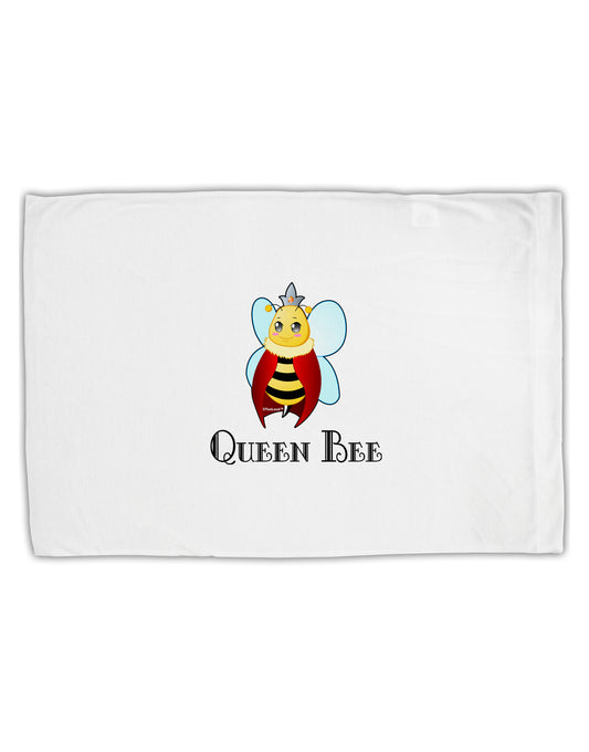 Queen Bee Text Standard Size Polyester Pillow Case by TooLoud-Pillow Case-TooLoud-White-Davson Sales