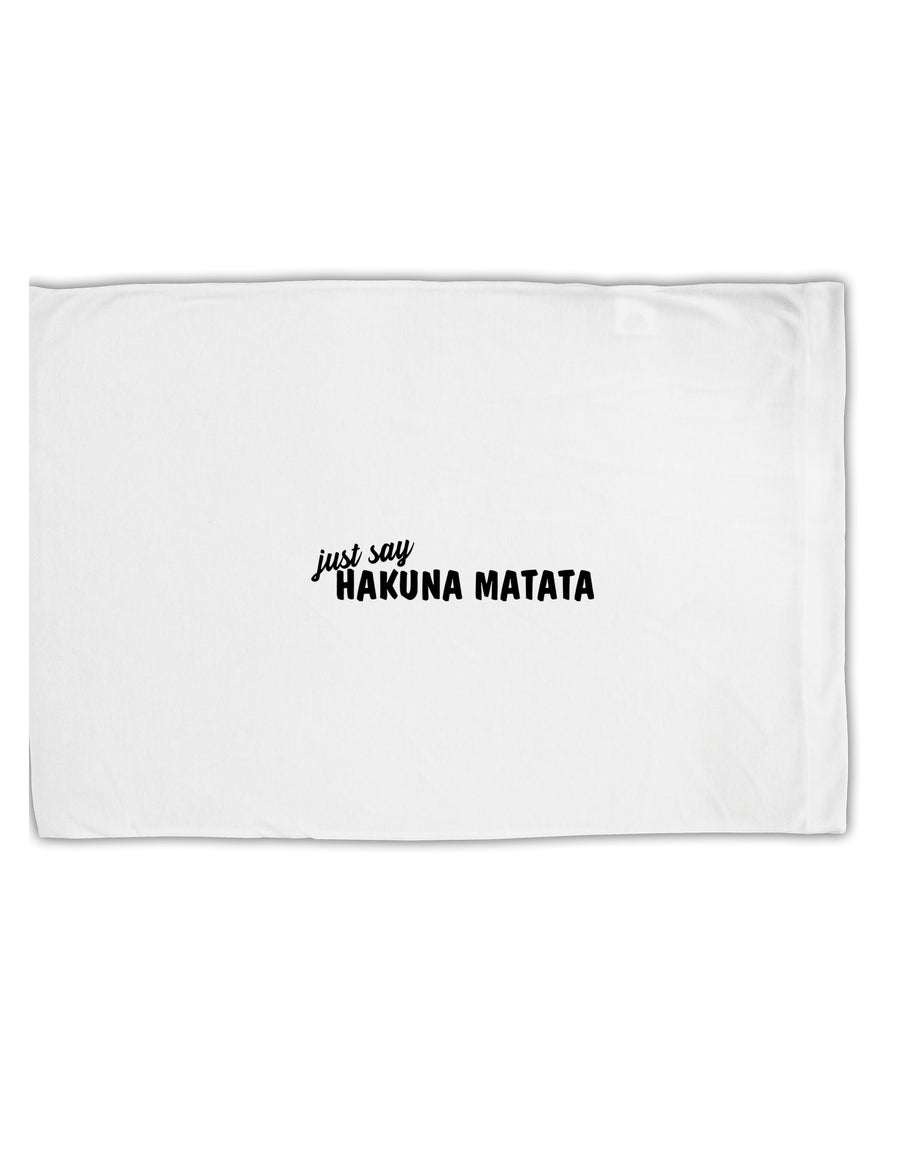 TooLoud Just Say Hakuna Matata Standard Size Polyester Pillow Case-Pillow Case-TooLoud-Davson Sales