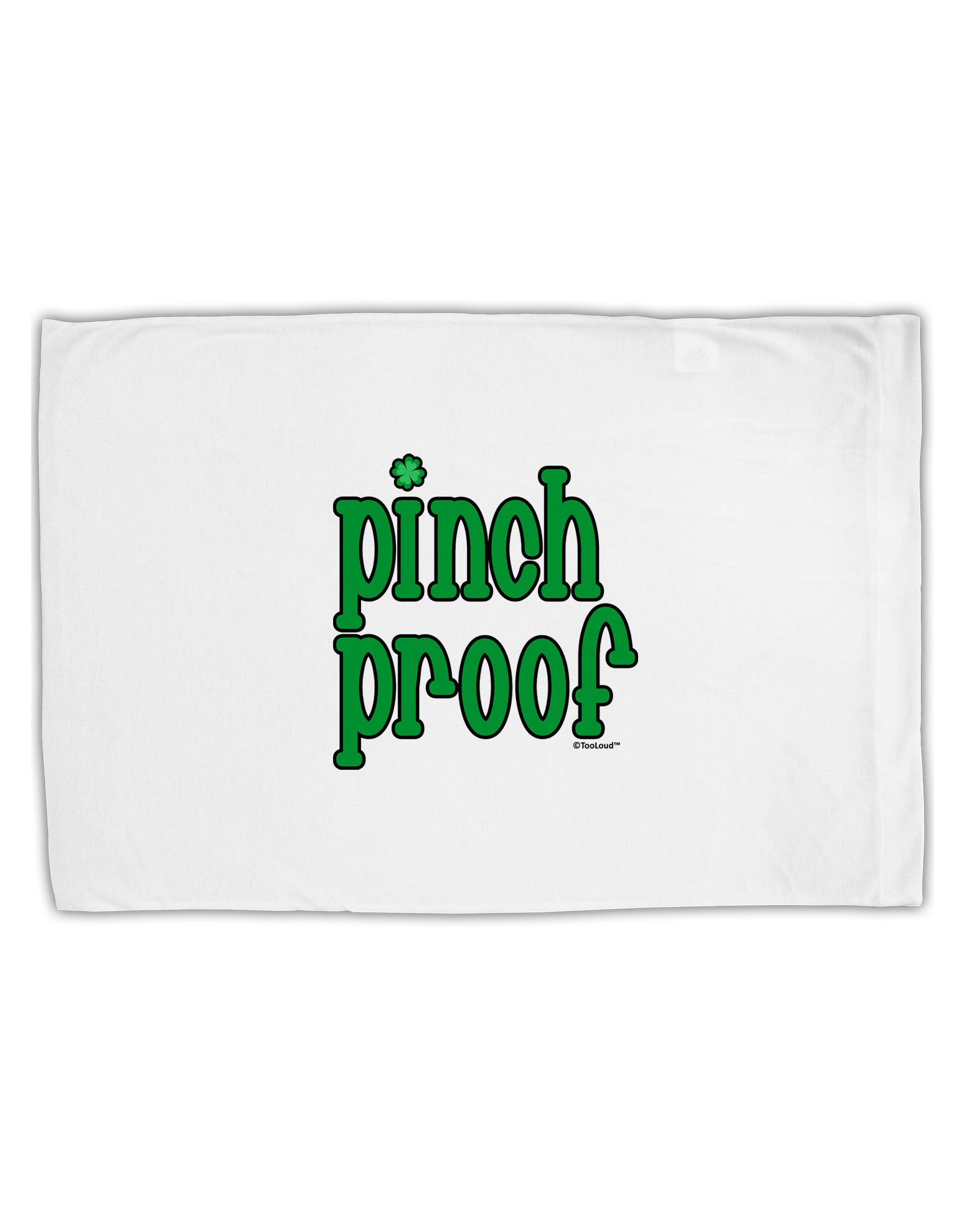 Pinch Proof - St. Patrick's Day Standard Size Polyester Pillow Case by TooLoud-Pillow Case-TooLoud-White-Davson Sales