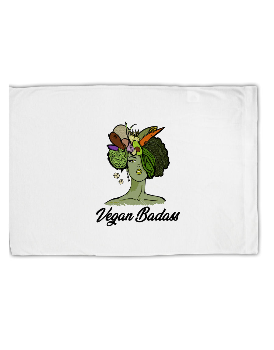 TooLoud Vegan Badass Standard Size Polyester Pillow Case-Pillow Case-TooLoud-Davson Sales