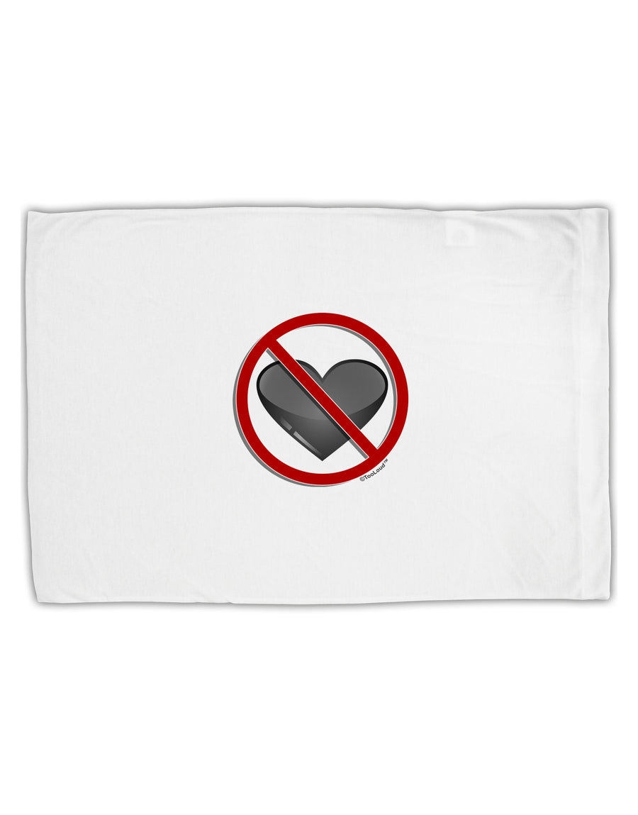 No Love Symbol Standard Size Polyester Pillow Case-Pillow Case-TooLoud-White-Davson Sales