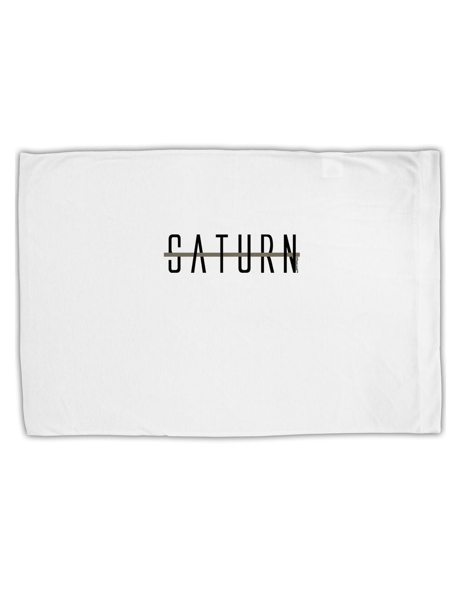 Planet Saturn Text Only Standard Size Polyester Pillow Case by TooLoud-Pillow Case-TooLoud-White-Davson Sales