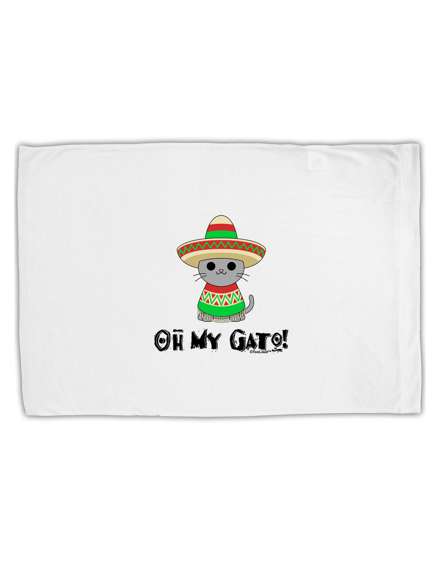 Oh My Gato - Cinco De Mayo Standard Size Polyester Pillow Case by TooLoud-Pillow Case-TooLoud-White-Davson Sales