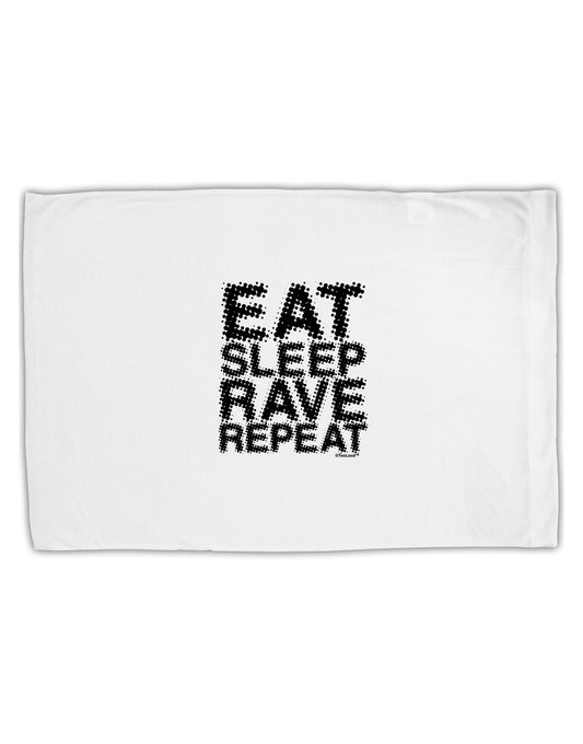 Eat Sleep Rave Repeat Standard Size Polyester Pillow Case by TooLoud-Pillow Case-TooLoud-White-Davson Sales
