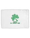 Happy St. Paddy's Day Shamrock Design Standard Size Polyester Pillow Case by TooLoud-Pillow Case-TooLoud-White-Davson Sales