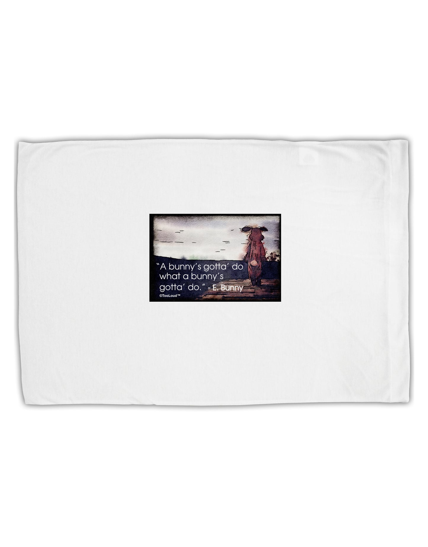 A Bunny's Gotta Do - Easter Bunny Standard Size Polyester Pillow Case by TooLoud-Pillow Case-TooLoud-White-Davson Sales