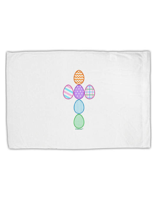 Easter Egg Cross Faux Applique Standard Size Polyester Pillow Case-Pillow Case-TooLoud-White-Davson Sales