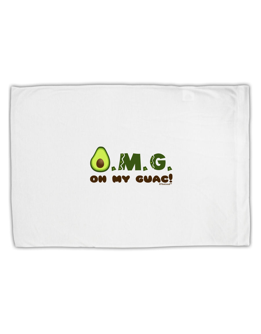 OMG - Oh My Guac - Guacamole Design Standard Size Polyester Pillow Case by TooLoud-Pillow Case-TooLoud-White-Davson Sales