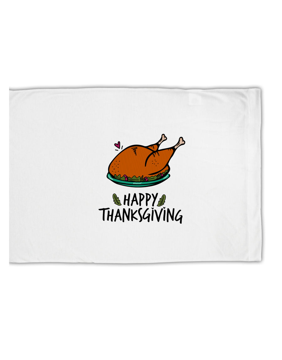 TooLoud Happy Thanksgiving Standard Size Polyester Pillow Case-Pillow Case-TooLoud-Davson Sales