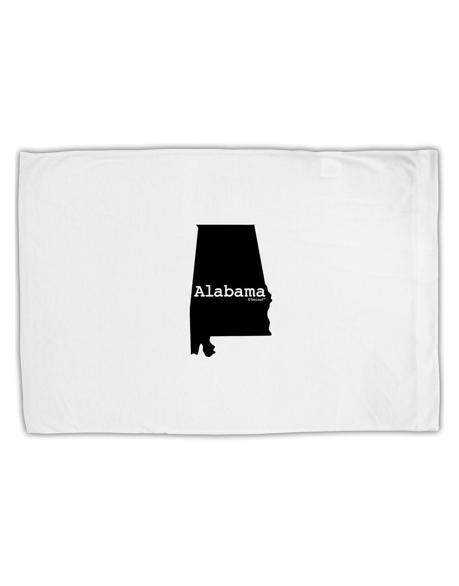 Alabama - United States Shape Standard Size Polyester Pillow Case by TooLoud-Pillow Case-TooLoud-White-Davson Sales