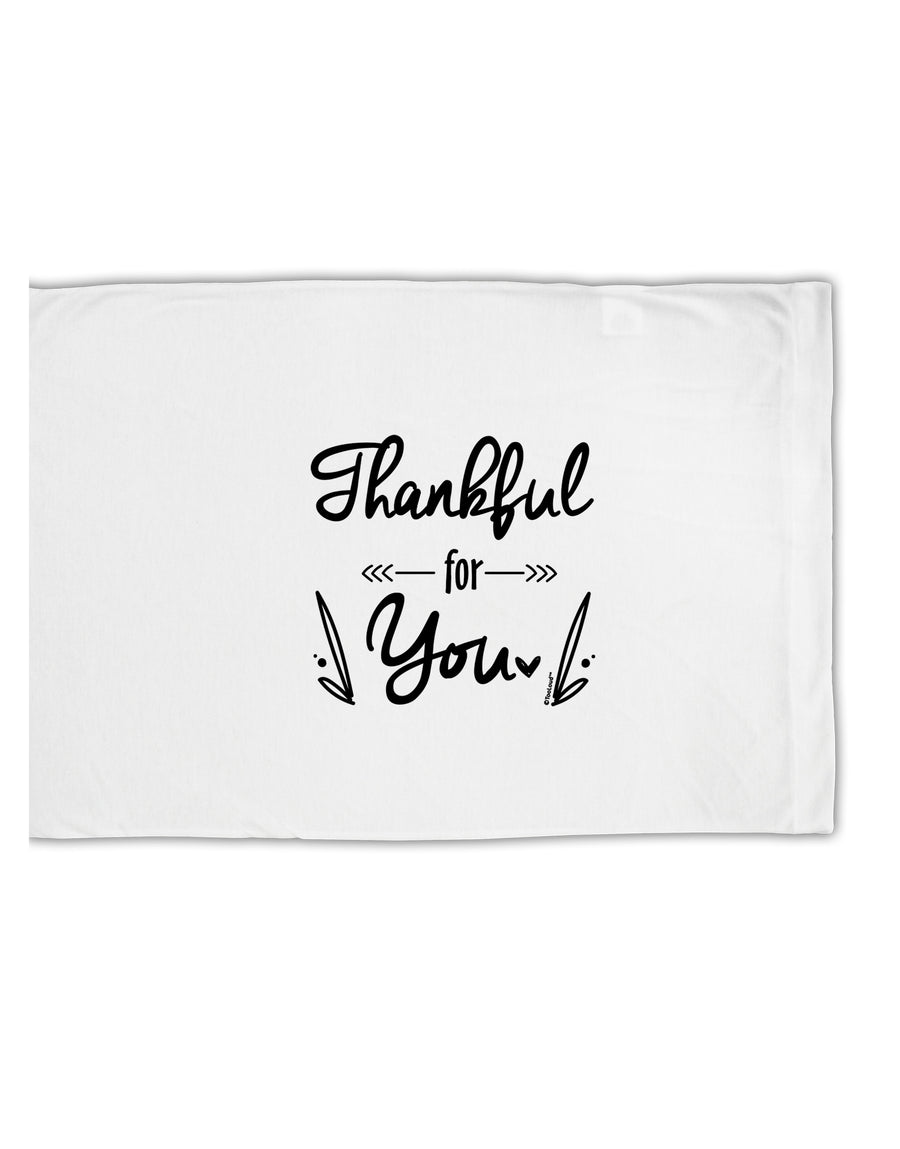 TooLoud Thankful for you Standard Size Polyester Pillow Case-Pillow Case-TooLoud-Davson Sales