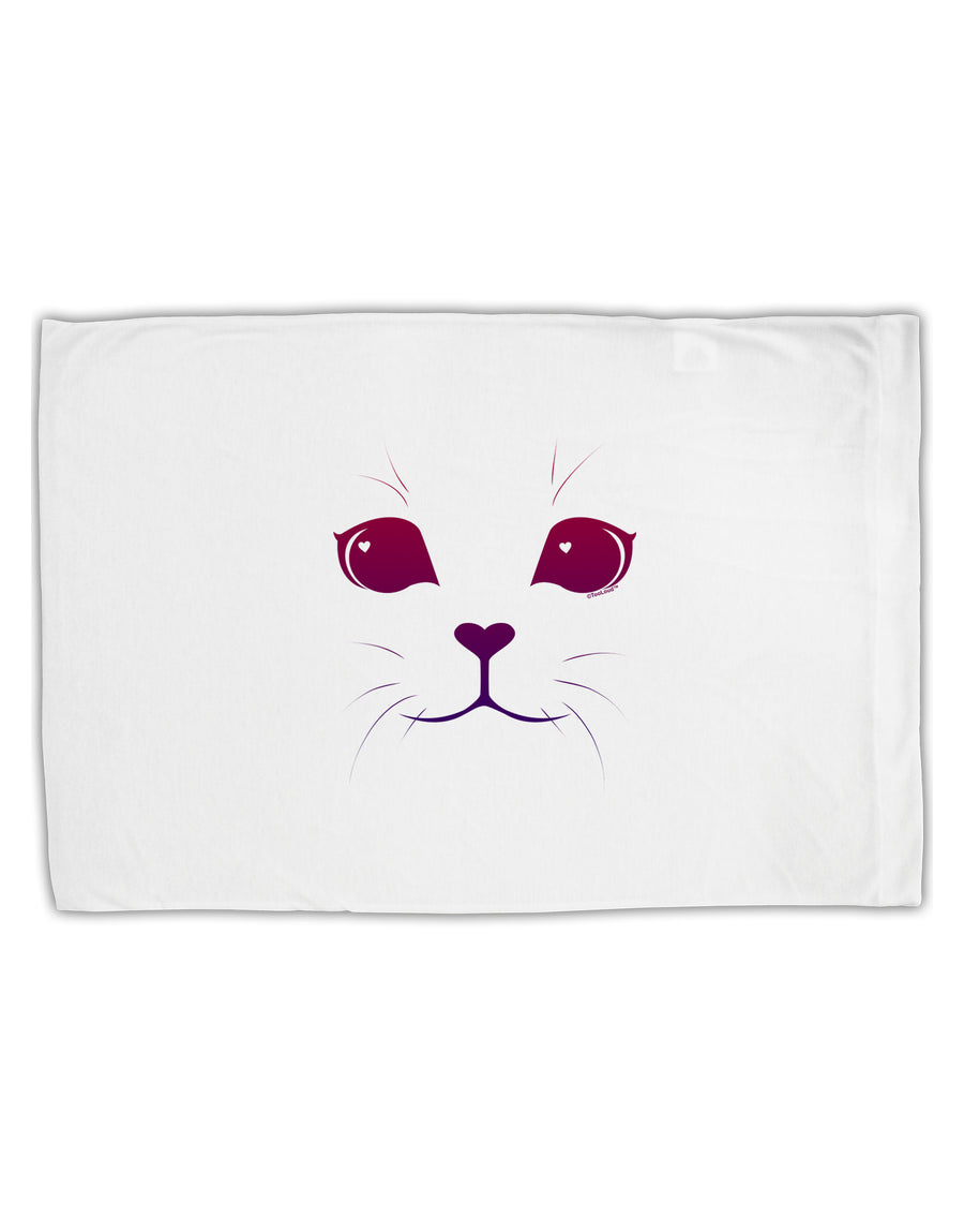 Heart Kitten Standard Size Polyester Pillow Case by TooLoud-Pillow Case-TooLoud-White-Davson Sales