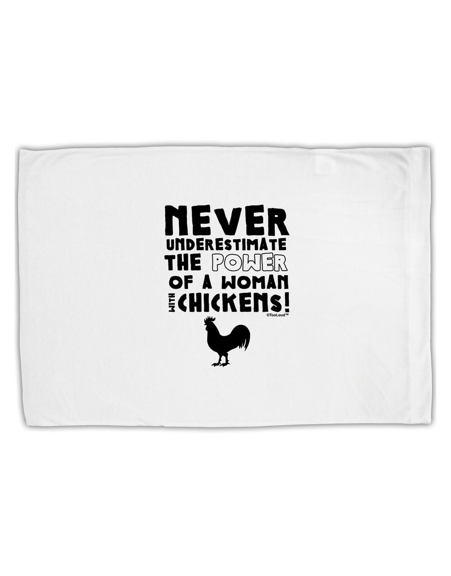 A Woman With Chickens Standard Size Polyester Pillow Case by TooLoud-Pillow Case-TooLoud-White-Davson Sales