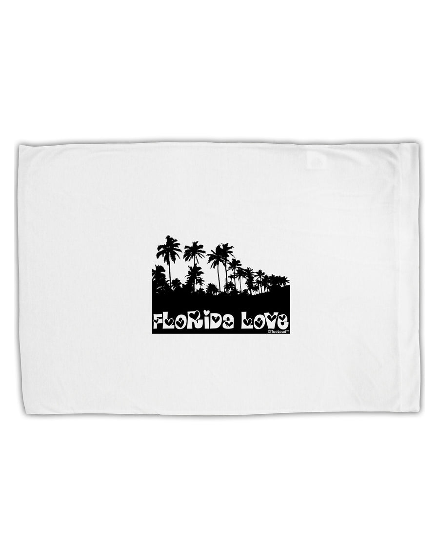 Florida Love - Palm Trees Cutout Design Standard Size Polyester Pillow Case by TooLoud-Pillow Case-TooLoud-White-Davson Sales