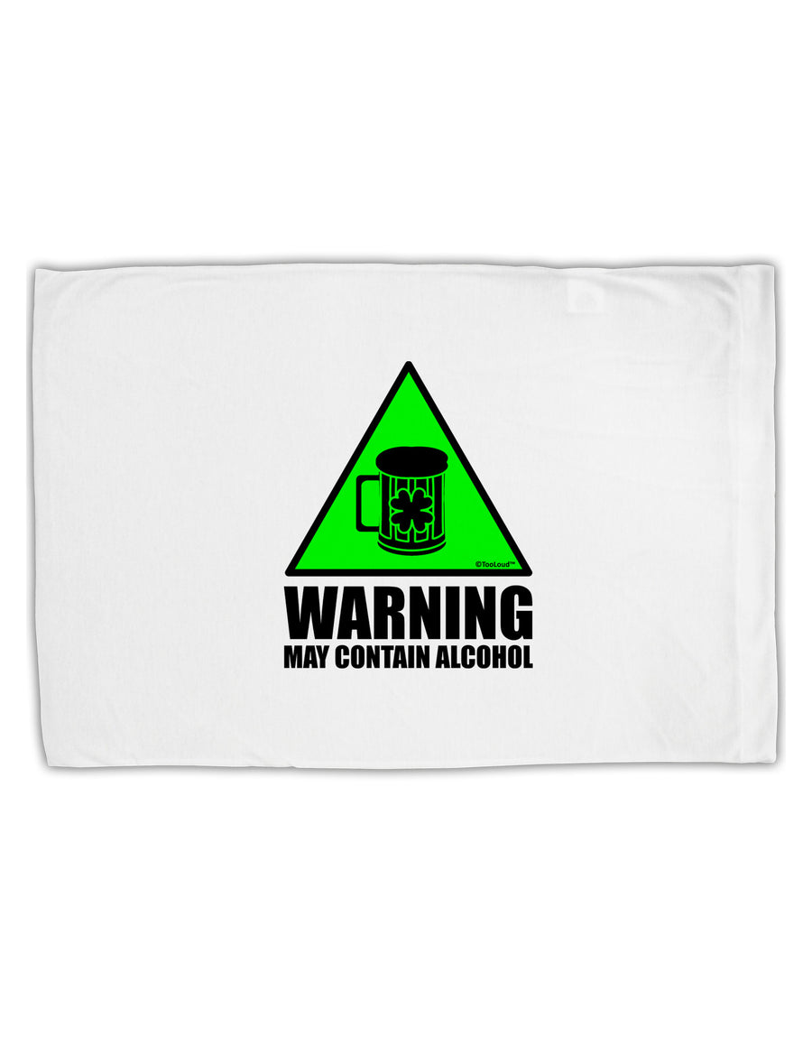 Warning May Contain Alcohol Standard Size Polyester Pillow Case by TooLoud-Pillow Case-TooLoud-White-Davson Sales