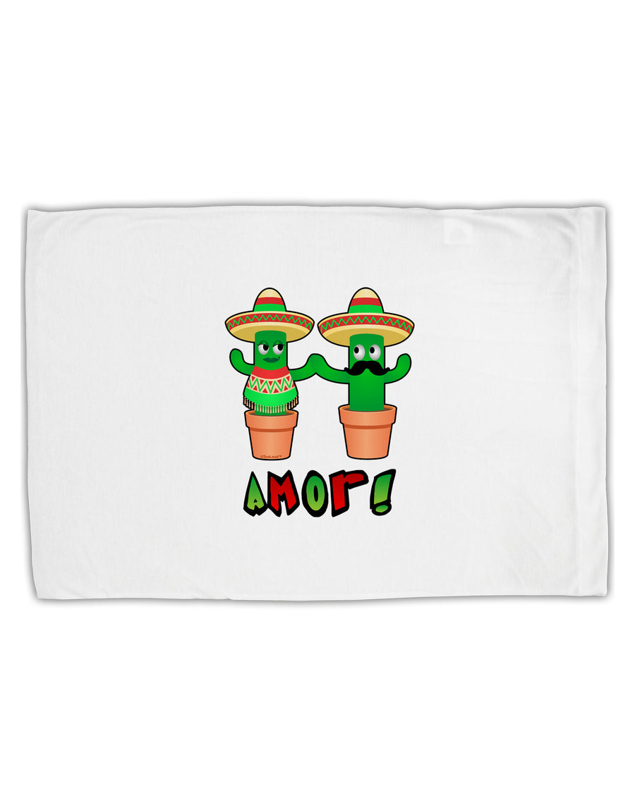 Fiesta Cactus Couple Amor Standard Size Polyester Pillow Case by TooLoud-Pillow Case-TooLoud-White-Davson Sales