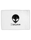 Extraterrestrial - I Believe Distressed Standard Size Polyester Pillow Case by TooLoud-Pillow Case-TooLoud-White-Davson Sales