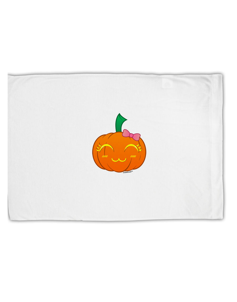 Kyu-T Face Pumpkin Standard Size Polyester Pillow Case by TooLoud-Pillow Case-TooLoud-White-Davson Sales
