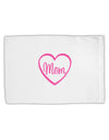 Mom Heart Design - Pink Standard Size Polyester Pillow Case by TooLoud-Pillow Case-TooLoud-White-Davson Sales