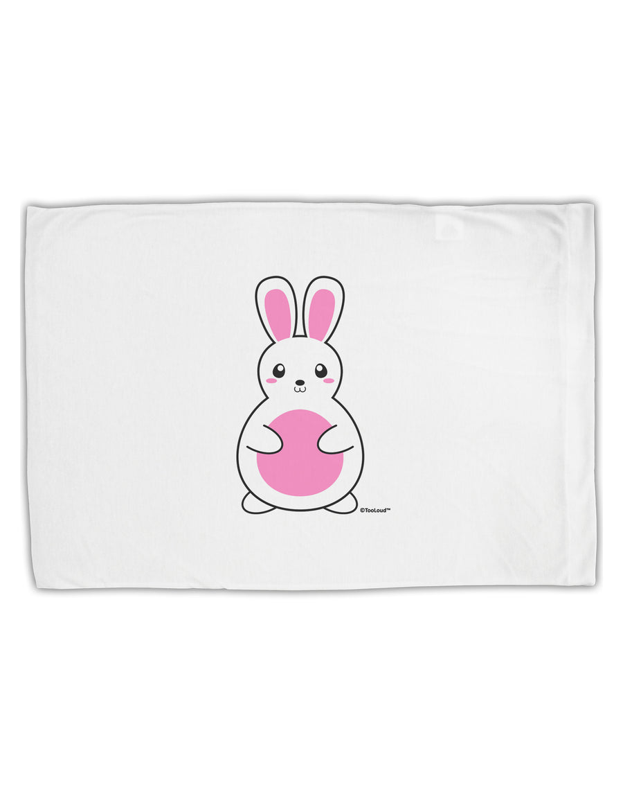 Cute Easter Bunny - Pink Standard Size Polyester Pillow Case by TooLoud-Pillow Case-TooLoud-White-Davson Sales