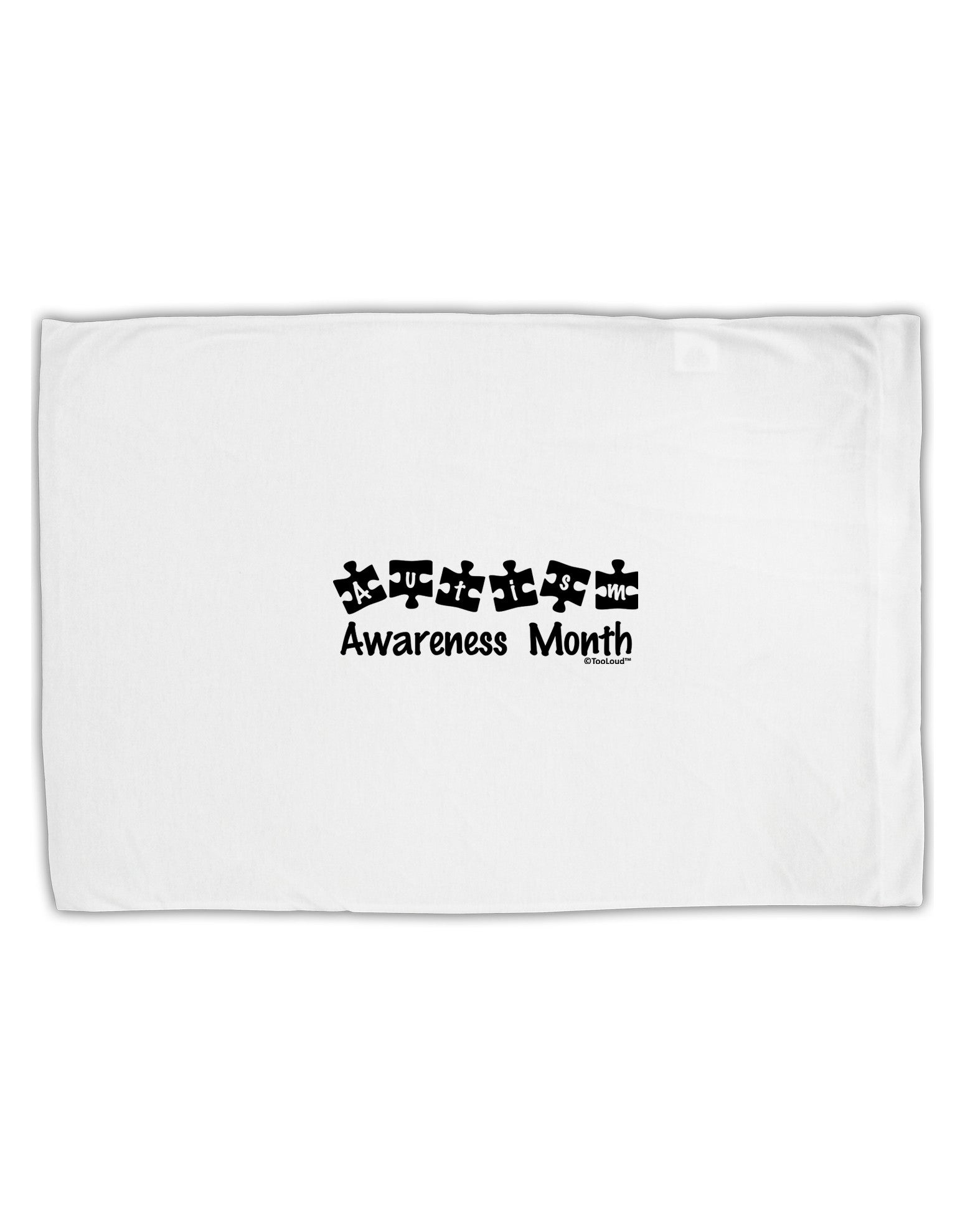 Autism Awareness Month - Puzzle Pieces Standard Size Polyester Pillow Case by TooLoud-Pillow Case-TooLoud-White-Davson Sales