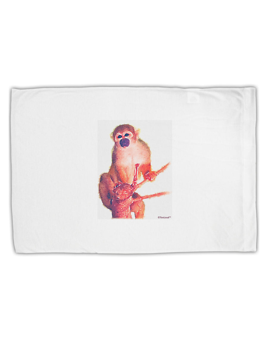 Monkey in Tree Watercolor Standard Size Polyester Pillow Case-Pillow Case-TooLoud-White-Davson Sales