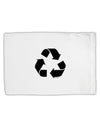 Recycle Black and White Standard Size Polyester Pillow Case by TooLoud