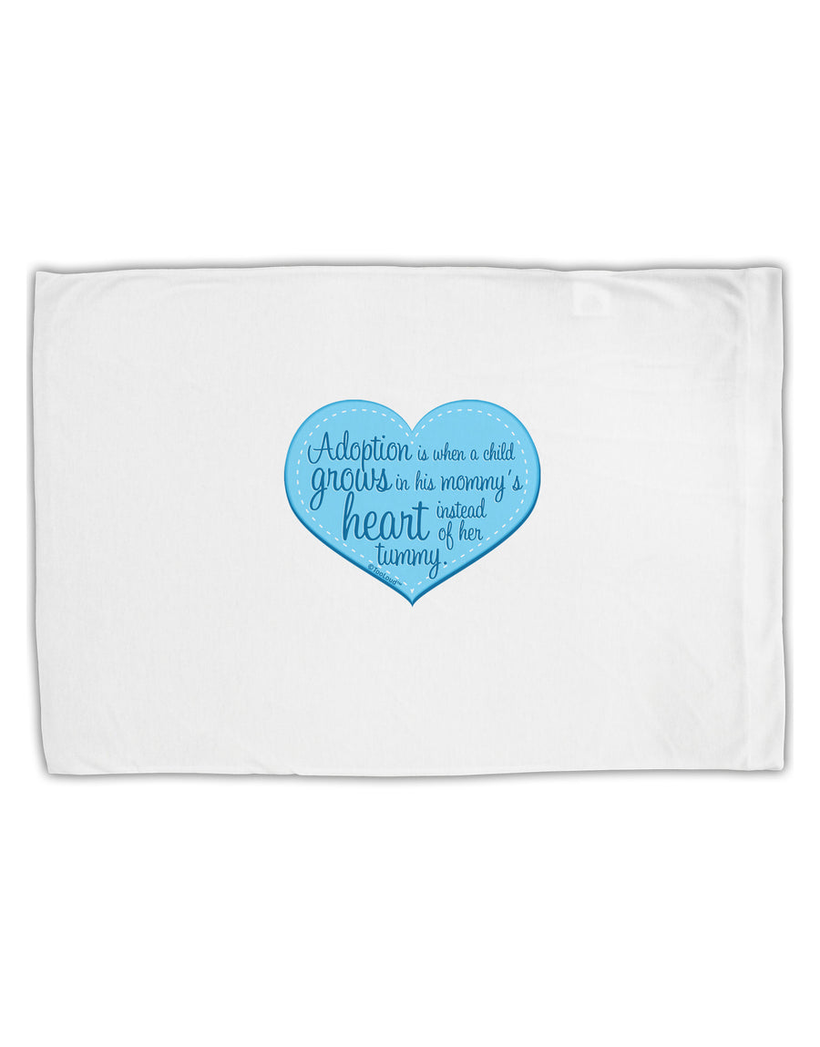 Adoption is When - Mom and Son Quote Standard Size Polyester Pillow Case by TooLoud-Pillow Case-TooLoud-White-Davson Sales