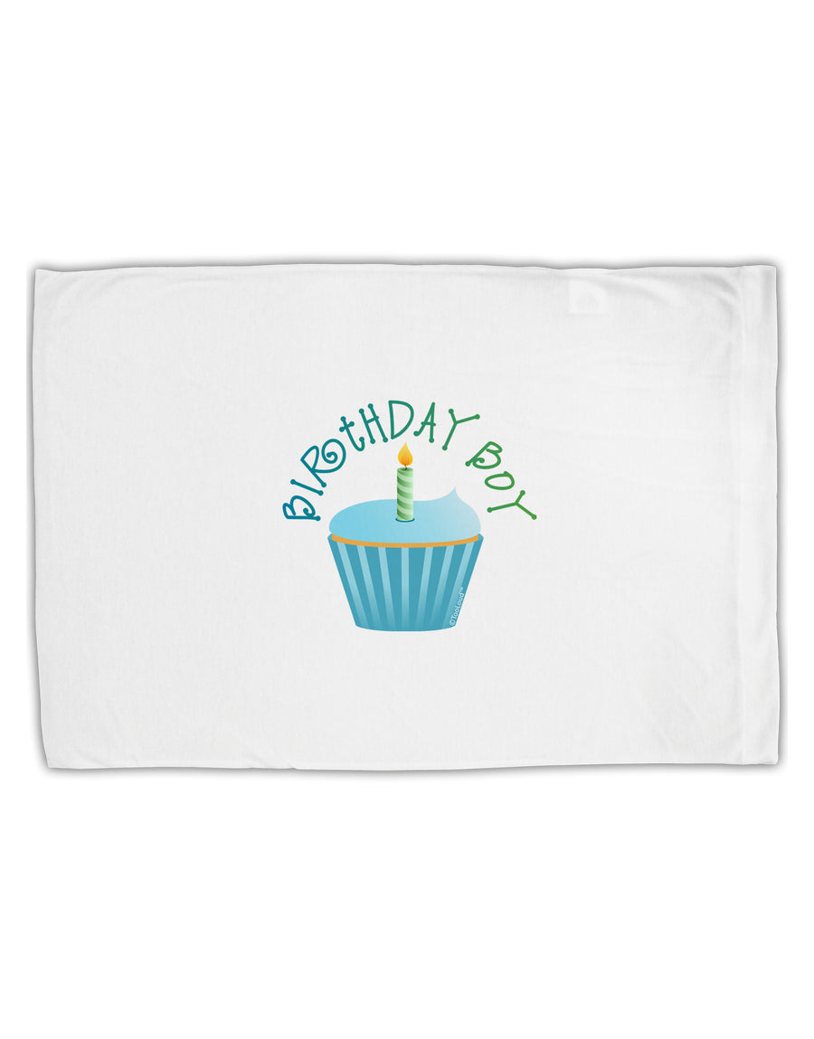 Birthday Boy - Candle Cupcake Standard Size Polyester Pillow Case by TooLoud-Pillow Case-TooLoud-White-Davson Sales