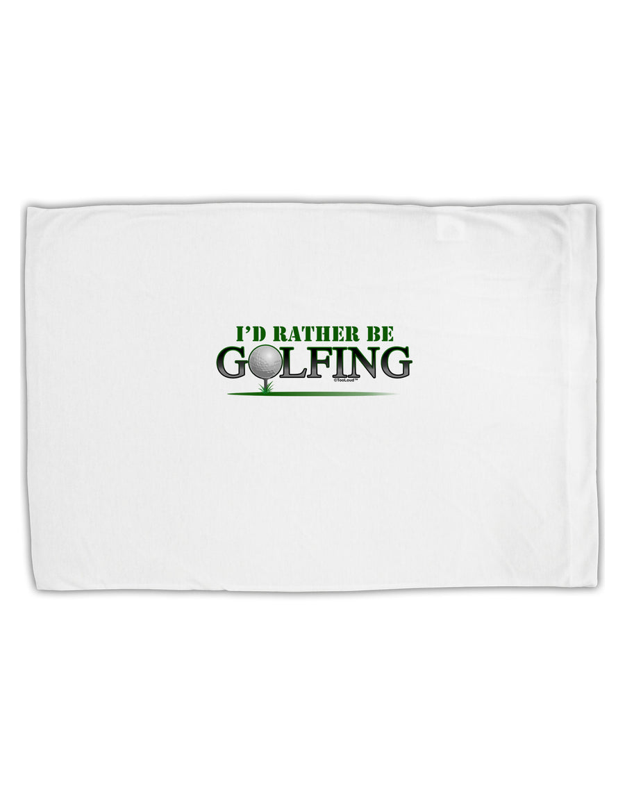 I'd Rather Be Golfing Standard Size Polyester Pillow Case-Pillow Case-TooLoud-White-Davson Sales