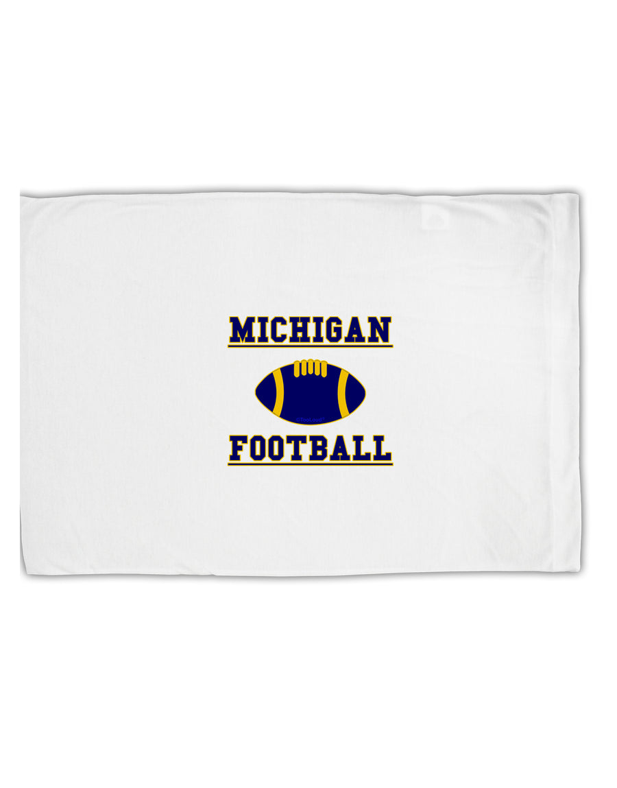 Michigan Football Standard Size Polyester Pillow Case by TooLoud-TooLoud-White-Davson Sales