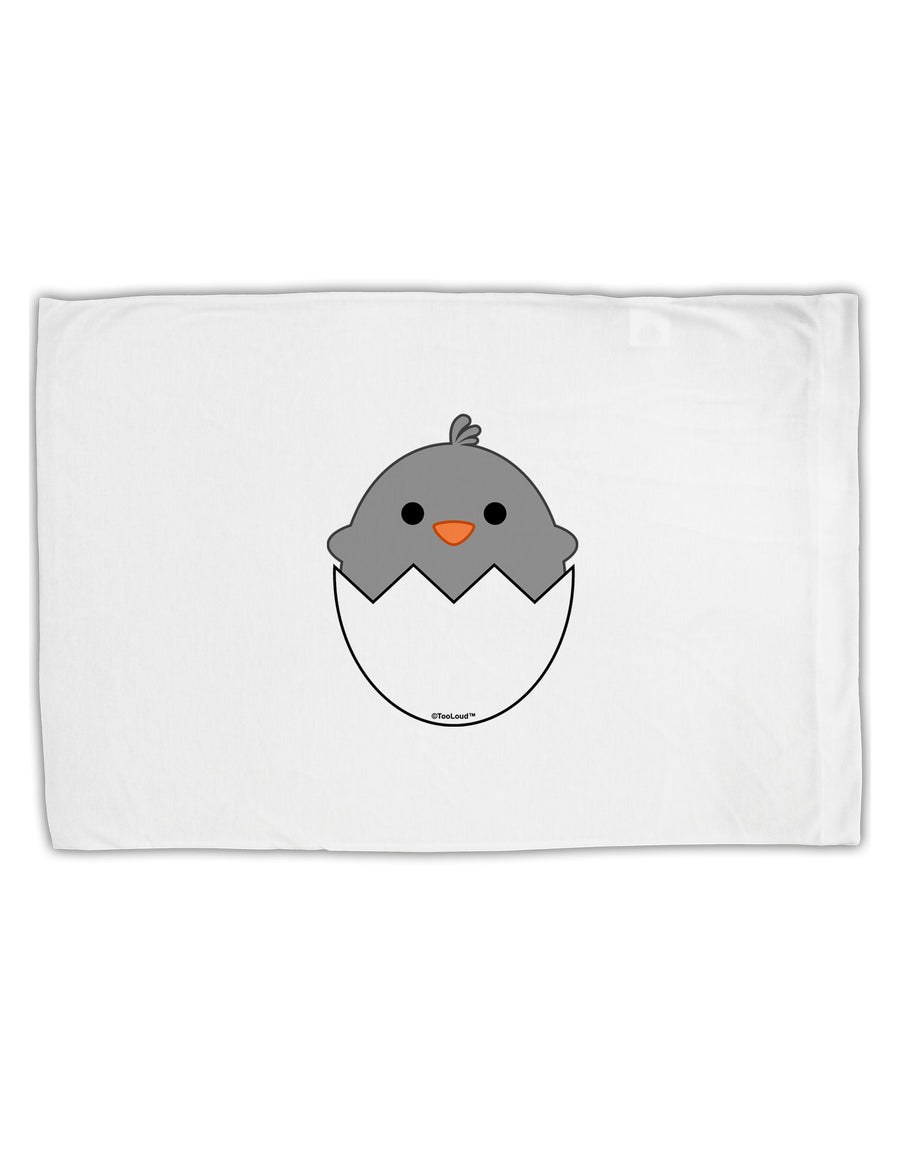 Cute Hatching Chick - Gray Standard Size Polyester Pillow Case by TooLoud-Pillow Case-TooLoud-White-Davson Sales