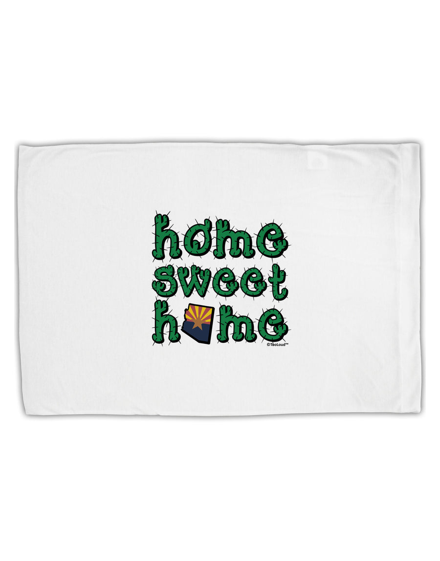 Home Sweet Home - Arizona - Cactus and State Flag Standard Size Polyester Pillow Case by TooLoud-Pillow Case-TooLoud-White-Davson Sales