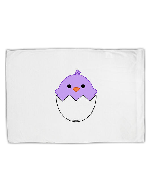 Cute Hatching Chick - Purple Standard Size Polyester Pillow Case by TooLoud-Pillow Case-TooLoud-White-Davson Sales