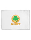 Shamrock Button - Lucky Standard Size Polyester Pillow Case by TooLoud-Pillow Case-TooLoud-White-Davson Sales