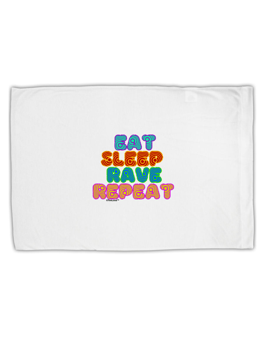 Eat Sleep Rave Repeat Hypnotic Standard Size Polyester Pillow Case by TooLoud-Pillow Case-TooLoud-White-Davson Sales