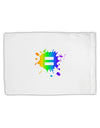 Equal Rainbow Paint Splatter Standard Size Polyester Pillow Case by TooLoud-Pillow Case-TooLoud-White-Davson Sales