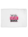 Wife Mom Boss Standard Size Polyester Pillow Case-Pillow Case-TooLoud-White-Davson Sales